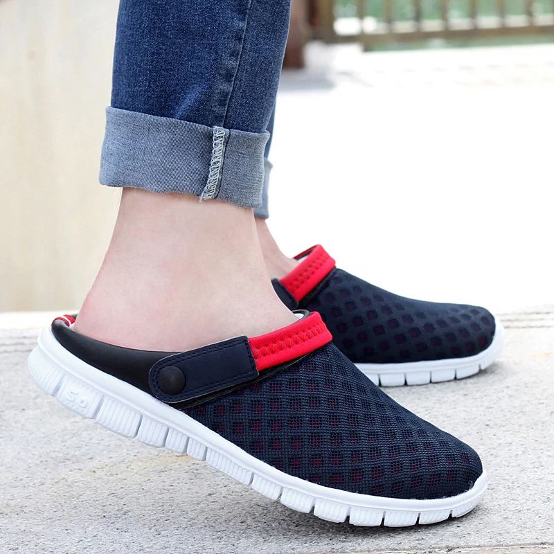 PINSV الصيف أحذية الرجال نعال شاطئ الرجال رياضية قباقيب حذاء رجالي عارضة الأحذية Zuecos Sandalias Zapatos هومبر حجم 36-46