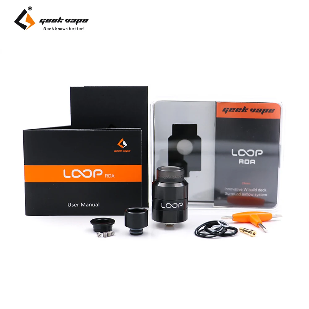 Оригинальный атомайзер Geekvape Loop RDA 24 мм с уникальным W образным блоком 510/810