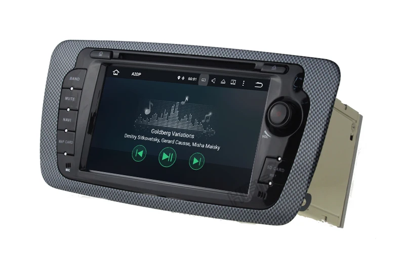 Sale Quad core Android 7.1 Headunit Car DVD Player For VW Seat Ibiza 2009-2014 Tape Recorder Navi GPS RDS Radio 2G RAM 4G LTE BT WIFI 8