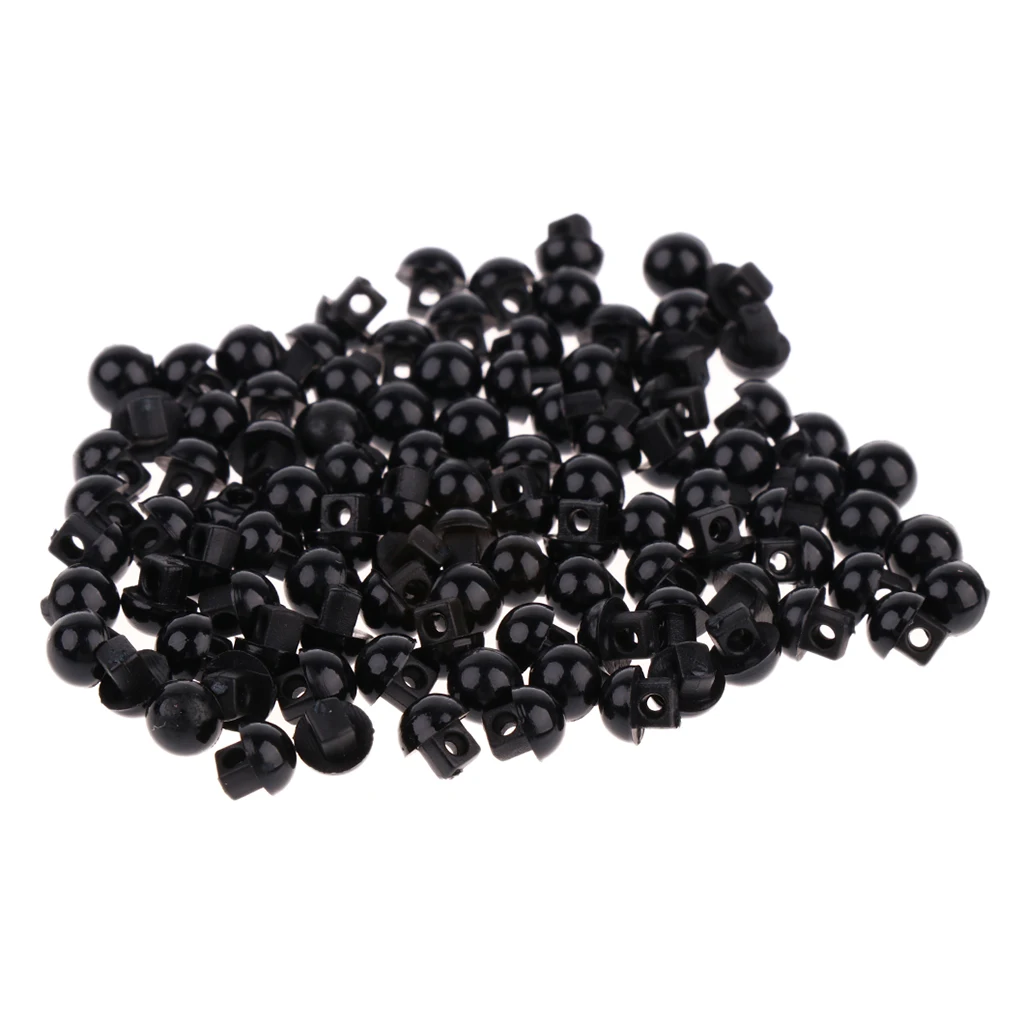 200 Pieces Hemispheric Shape Sewing Crafts Button for Toys Eyes Nose Ornaments Doll Making Supply DIY Apparel Sewing Buttons