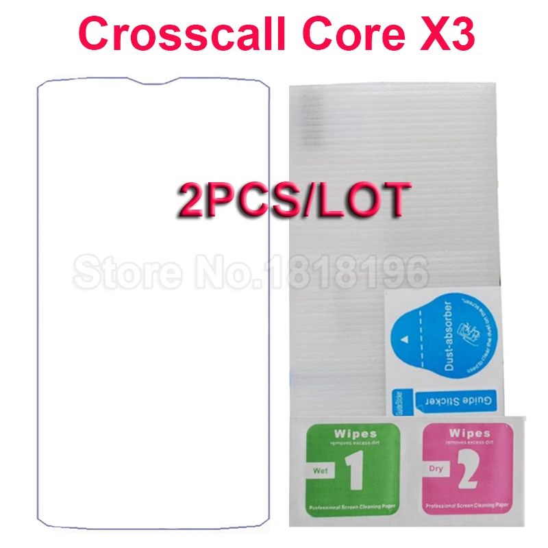 Crosscall Core-X3 закаленное Стекло с уровнем твердости 9 H закаленное телефон спереди Экран протектор Стекло для crosscall Core X3 5,0 дюймов Чехол Стекло пленка