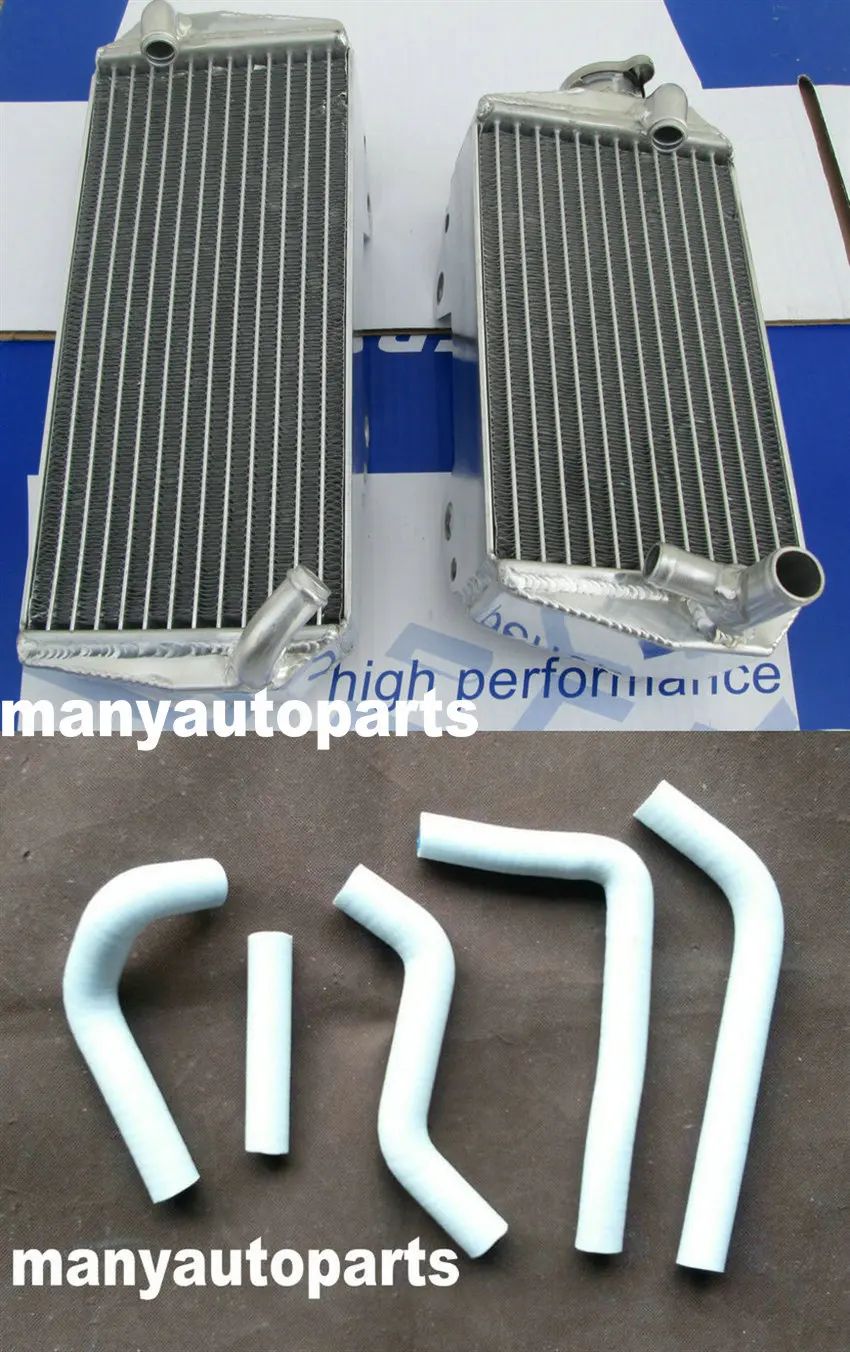 GPI алюминиевый радиатор с синий шланг для SUZUKI RMZ450 РМЗ 450 08- 09 2010 2011 2012