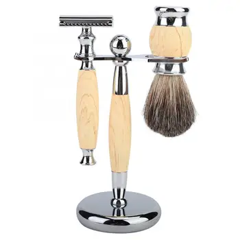 

Men Classic Shaver Set Retro Razor Beard Brush Shaver Stand Holder Manual Shaving Set Tools