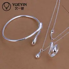 S331 наивысшего качества с серебряным покрытием вечерние украшения с каплями воды коллекция романтичные ювелирные изделия