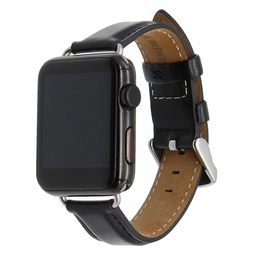 Итальянский ремешок для часов из натуральной кожи 38 мм 42 iWatch Apple Watch Series 1 2 сменный