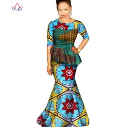 2019 летние традиционные африканская одежда, платья для женщин модная дизайнерская одежда Дашики с круглым вырезом в пол платье натуральный