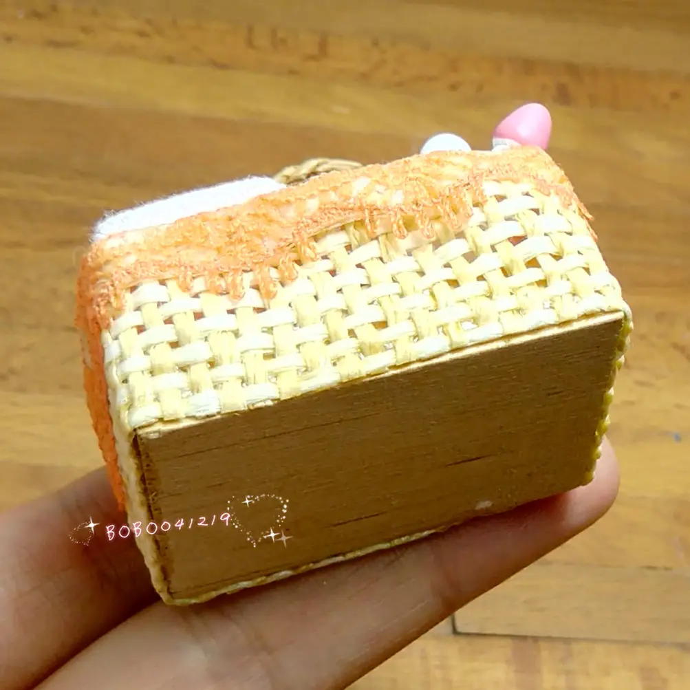 Кукольный домик миниатюрная 1:12 игрушка детский набор в корзине длиной 4 3 см