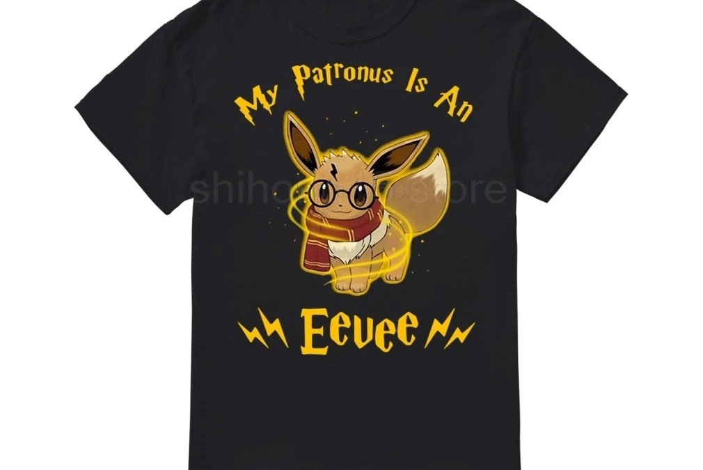 

My Patronus Is An Eevee T-Shirt 2019 Summer Men's Short Sleeve T-Shirt