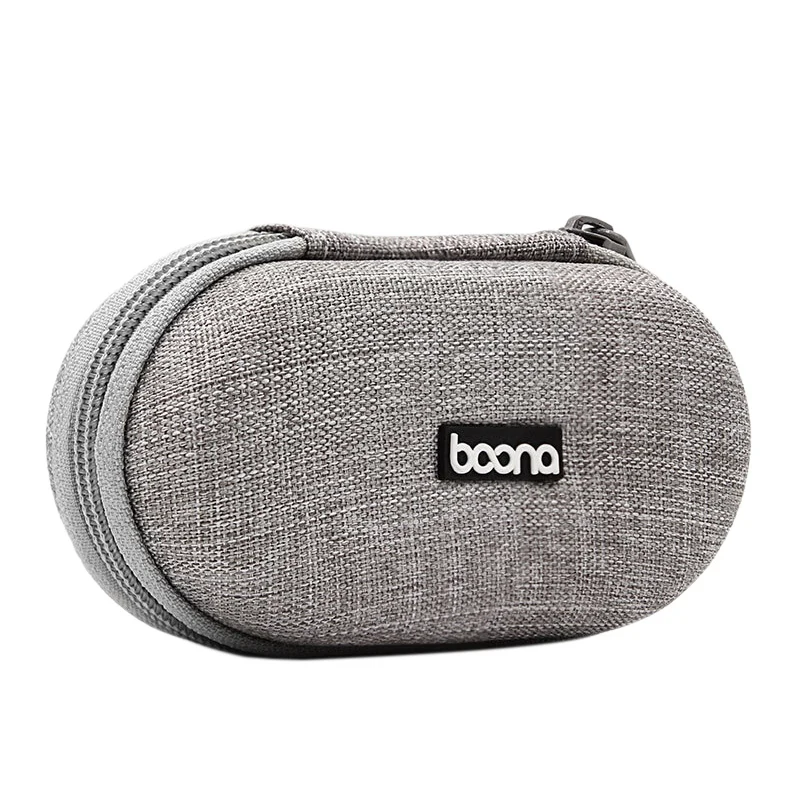 

baona Eva Oxford Hard Zipper Mini Earbuds Earphone Case Bluebuds Case In-Ear Bluetooth Earphone Bag Charger Head Organizer