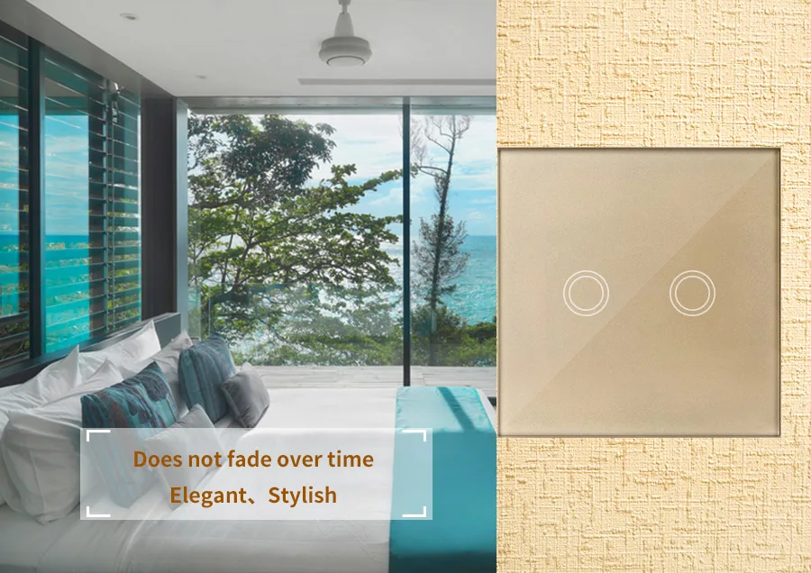 MAIFOM-EUUK-Universal-Touch-Sensor-Switch,-110-220V,-Crystal-Glass-Panel-2-Gang-1-Way-Waterproof-Wall-Light-Switch-_03