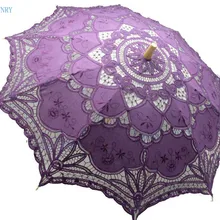 BRITNRY/, солнечный Свадебный зонтик, модный кружевной зонтик с вышивкой, зонт для невесты