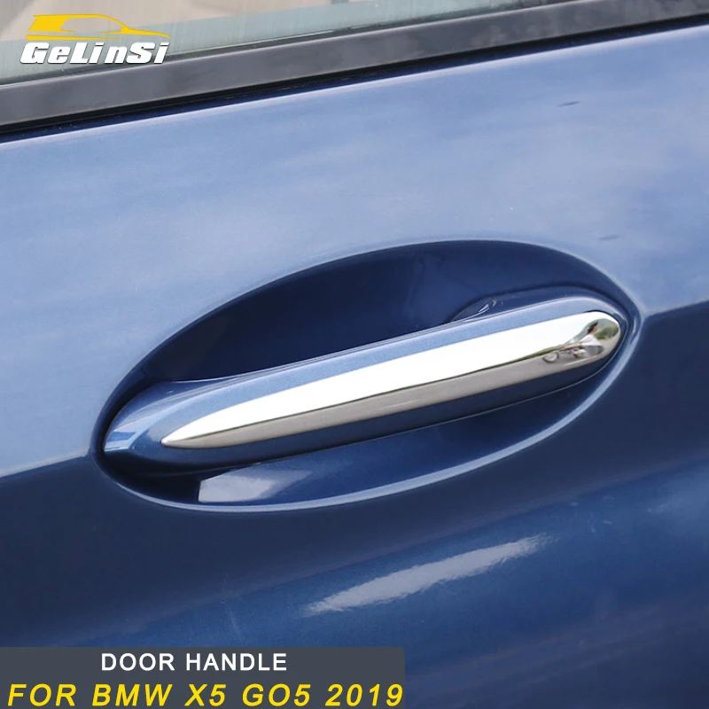 

Gelinsi For BMW X5 2019 Car Styling Outside Door Handle Bowl Cover Trim Frame Sticker Exterior Accessories