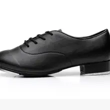 Высокое качество для взрослых и детей оксфорды на шнуровке из блестящей лакированной кожи или матовый белый черный Для женщин коснитесь Обувь для танцев Для женщин мужские коснитесь обувь