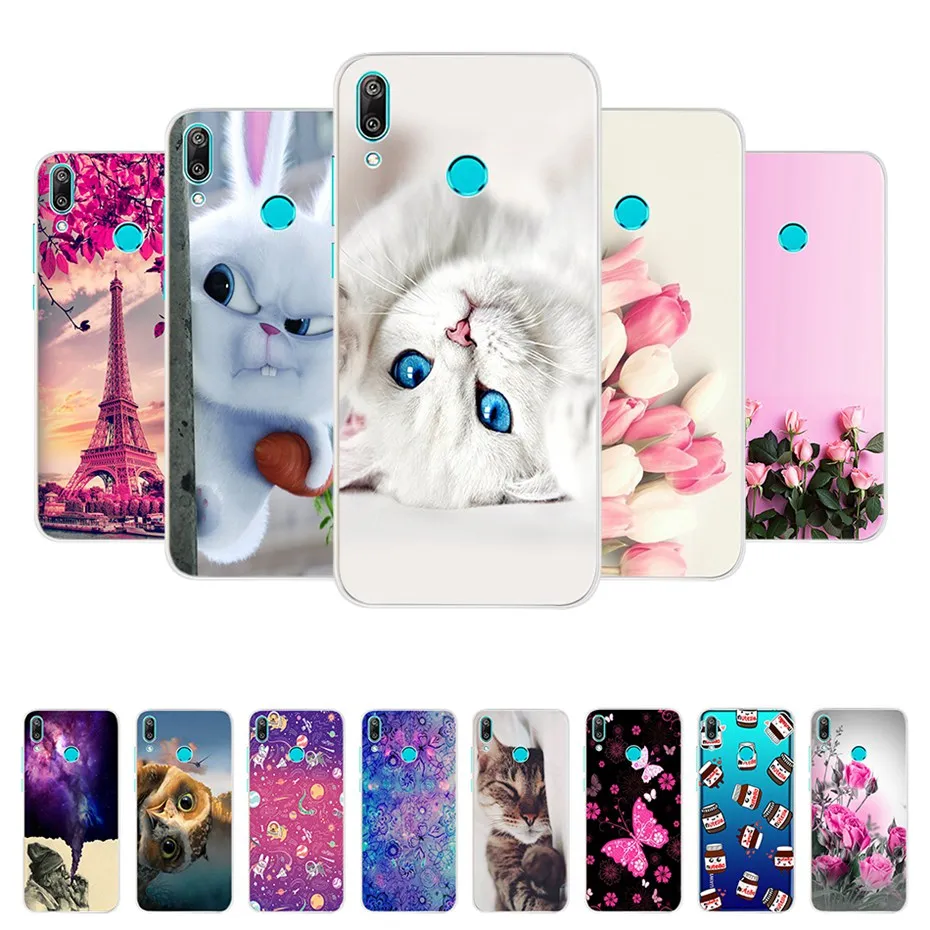 

Case for Huawei Y7 2019 cover Y7 Prime 2019 case Silicone TPU Bumper Soft Back Cover for Funda Huawei Y7 2019 Phone Case Capa