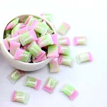 10 шт слайм амулеты радуга сладкий сахар Смола Пластилин клейкие аксессуары бусины делая принадлежности для детей для поделок, скрапбукинга