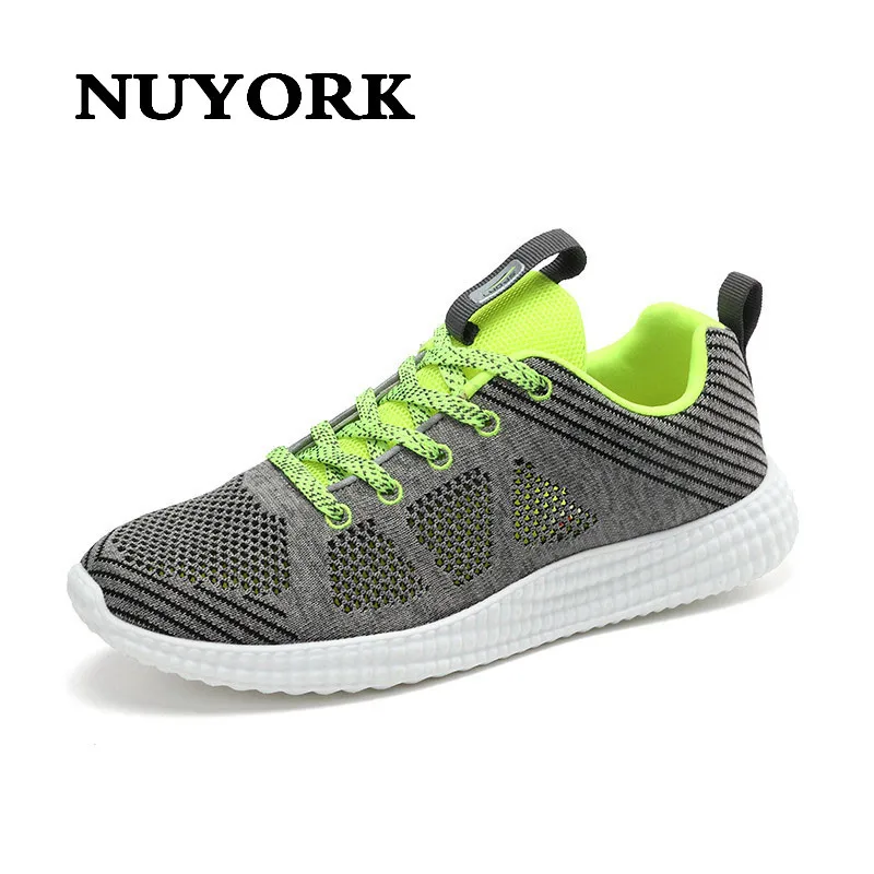 

NUYORK 2017 new brand sneakers man fashion casual shoes net surface breathable mens shoes casual coconut shoes zapatos mujer