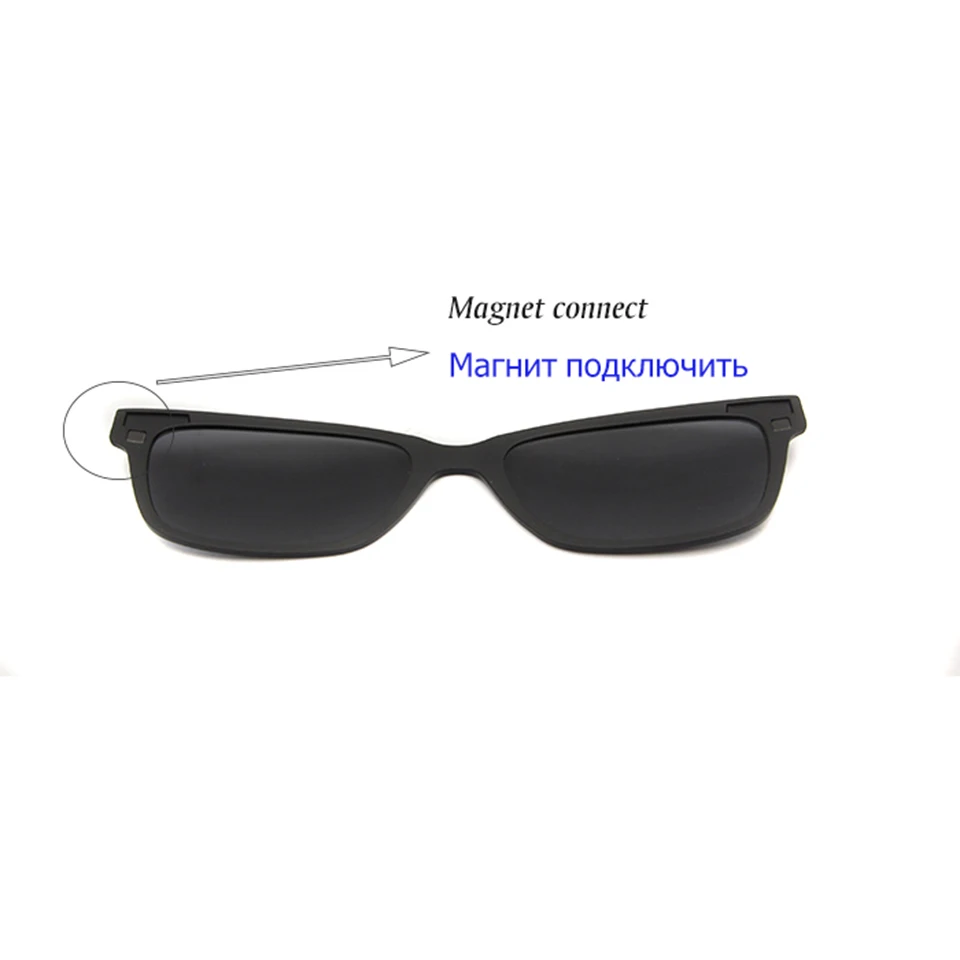 Новые очки с магнитным зажимом, солнцезащитные очки с поляризованными линзами Ultem, оправы для очков для женщин и мужчин, унисекс, модные линзы UV400, тени
