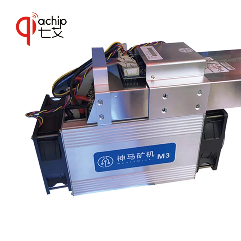 

QiaChip New Style The BTC BCH miner Asic Bitcoin Miner WhatsMiner M3 12TH/S 0.17 kw/TH better than Antminer S7 S9 e9 V9 +PSU