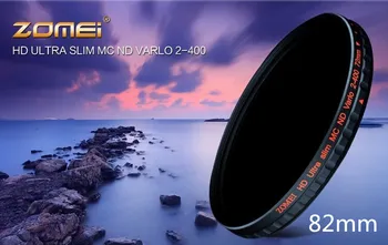 

ZOMEI 82 mm Fader Variable ND Filter Adjustable ND2 to ND400 82mm High Definition Neutral Density for Camera DSLR