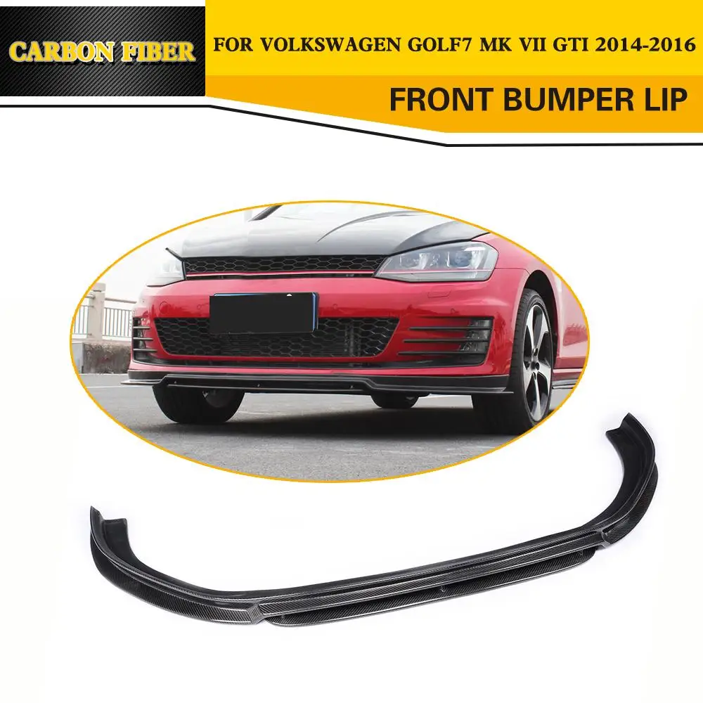 

Carbon Fiber Racing Front Lip Splitter for VW Golf VII MK7 GTI Bumper Only 2014UP