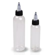 2 шт 60 мл 30 мл Защита окружающей среды пустые пластиковые прозрачные чернила татуировки пигмент прозрачная бутылка поставки емкость бутылки