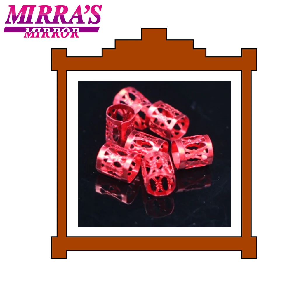 Mirra's Mirror 100 шт смешанные бусины для волос для косичек серебряные кольца для волос для девочек регулируемые аксессуары для дредов золотые манжеты клипсы