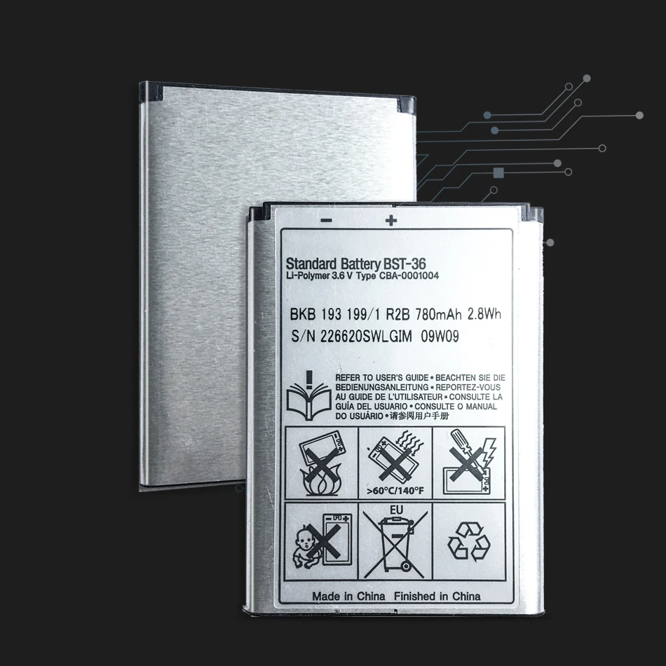 Аккумулятор для мобильного телефона ykaiserin 780 мАч BST 36 Sony Ericsson J300 K510i Z550a K310 J300C X0001 Z550C