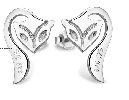Стерлингового серебра 925 новая модель Оптовые Мода милый кот Серьги Jewelry Лидер продаж Серьги для Для женщин