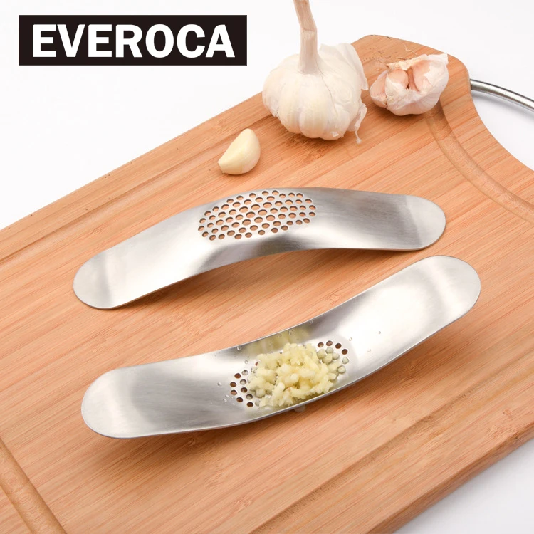 

Stainless Steel Kitchen Gadgets Garlic Press Crusher Cooking Tools