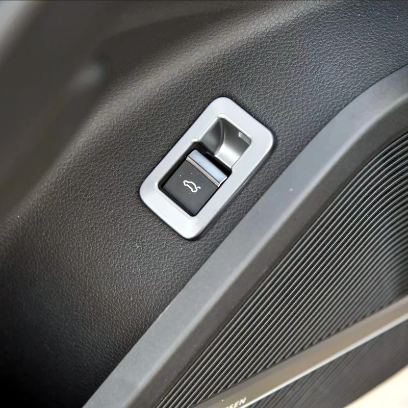 

For Audi Q5 2018 Interior Rear Trunk Tailgate Switch Button Cover Trim ABS 1pcs car-styling accessories