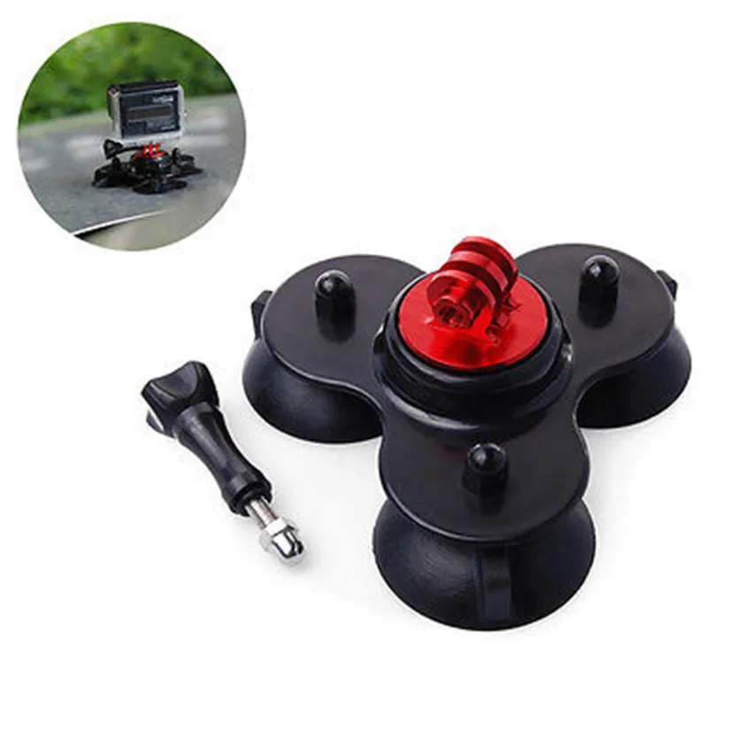 

3 Feet Black Window Glass Car Suction Cup for Gopro Hero5 3 3+ 4 Camera Sucker Mount Adapter For Go Pro Accessories