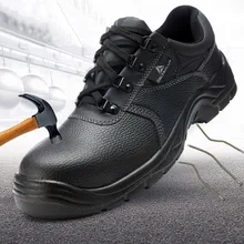Deltaplus/защитная обувь из дышащей воловьей кожи; противоскользящая рабочая обувь; нескользящая антистатическая защитная обувь