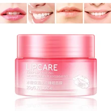 Клубника губ маски для сна Отшелушивающий Увлажняющий Крем питает плампер для увеличения губ витамин уход за кожей ночной крем желе мембрана для губ