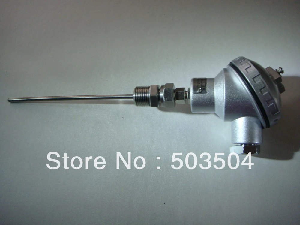

5*200mm 0-100C Pt100 Sensor with temperature transmtiter 4-20mA output