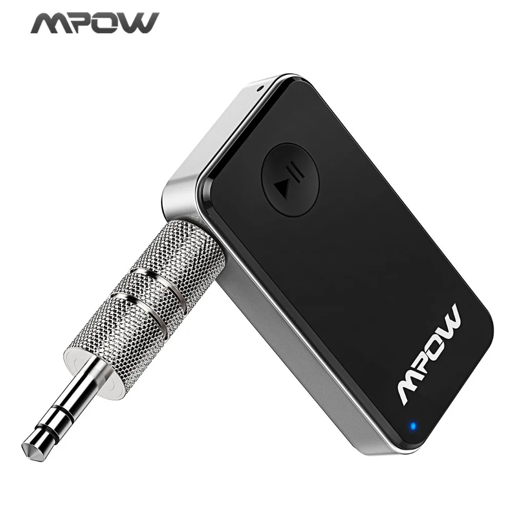 Mpow MBR1 Мини Bluetooth 4,0 приемник динамик беспроводной адаптер 3,5 мм выход для телефонов планшеты с микрофоном для громкой связи вызова