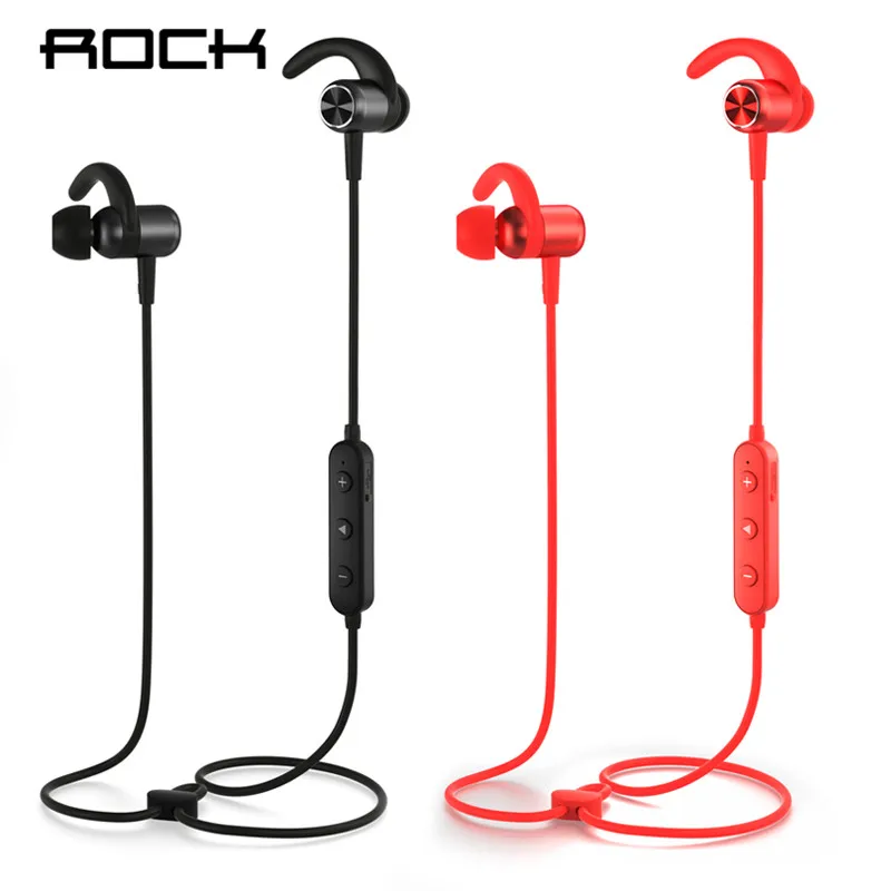 

ROCK Bluetooth Earphone with Mic Half In-ear Bluetooth Headphone Wireless Neckband Magnetic Headset for iphone XS Xiaomi