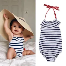 Купальник для девочек; слитный купальник из полиэстера; детский купальный костюм; пляжный Пояс для чулок; купальники в полоску; L0520