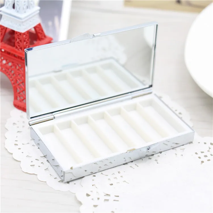Wholesale 200PCS Blank Rectangle Pill Boxes Metal Pill Container 7