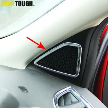 

For Ford Escape Kuga 2013 2014 2015 2016 2017 2018 Chrome A Pillar Door Stereo Speaker Cover Trim Bezel Garnish Collar Surround