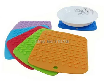 

Free Shipping+Wholesale Health Kitchen Oval Silicone Table Mats & Pads,200pcs/lot