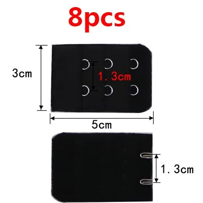 3/8 шт. мягкий бюстгальтер ремешок Застежка заменить нижнее белье Для женщин бюстгальтер расширитель 3 крючка 3 ряда Нижнее белье Intimates Bra аксессуары - Цвет: 12