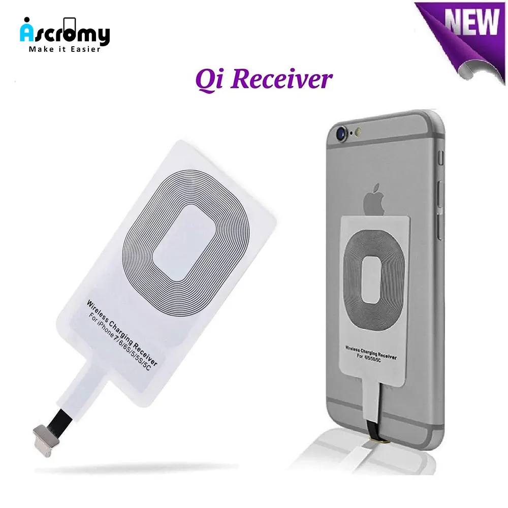 Беспроводной зарядный приемник Ascromy QI чехол для Apple iPhone 7 Plus 6 6S 5 S 5S SE 5C plus 6plus 6splus