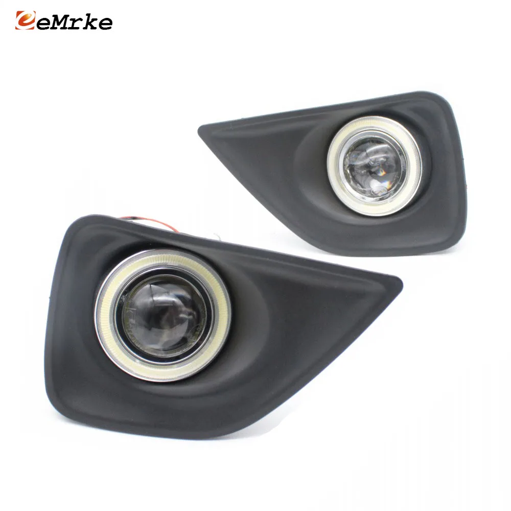 Car Styling For Toyota Mark X COB Angel Eyes DRL Yellow Signal Light