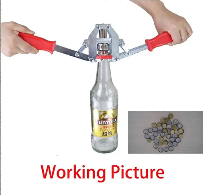 

Manual Beer Bottle Capper for 26mm Crown Caps Homebrew Beer Capper + 50pcs 26mm Crown Caps
