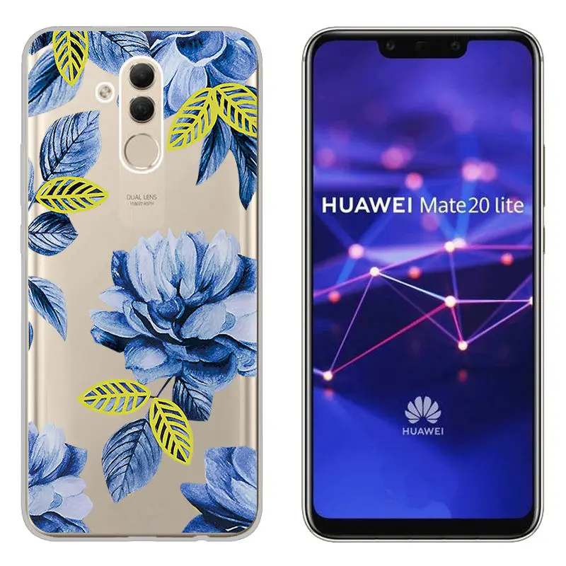 Arvin Painted Flower Fundas FOR Huawei mate20 lite mate 10 Lite Soft Silicone Back Phone Cover FOR Huawei Mate 10 Pro TPU Case  (14)