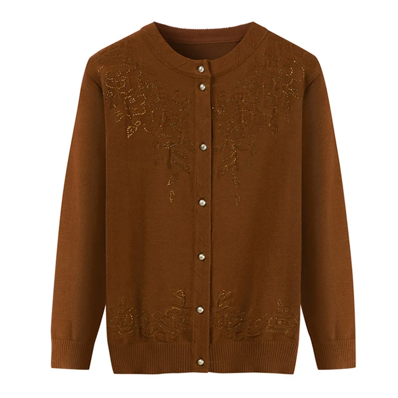 

Spring Lady's Knitted Sweater Plus Size 4XL Cardigans for Women Long Sleeve Female Cardigan Sweaters mujer coats