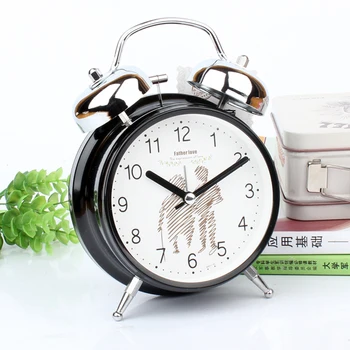 

Retro Night Light Kids Alarm Clock Creative Bedroom Watch Mechanical Needle Alarm Table Desk Decor Talking Bedside Clocks 6NZ069
