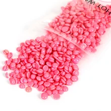 50g Hard Wax Beans Rose Flavor Film Wax Bead Hair Removal Wax Brazilian Granules Film Paperless