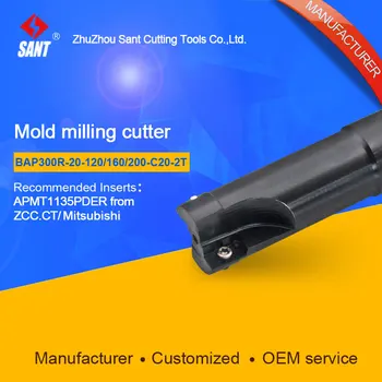 

SANT Indexable Milling cutter mold milling tools BAP300R-20-160-C20-2T match with cnc carbide inserts APMT1135PDER