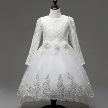 2016 Direct Selling Girl Dress Summer High-grade Wedding Dresses Children Embroidered Party Dresse Bridesmaid Dress110-160cm